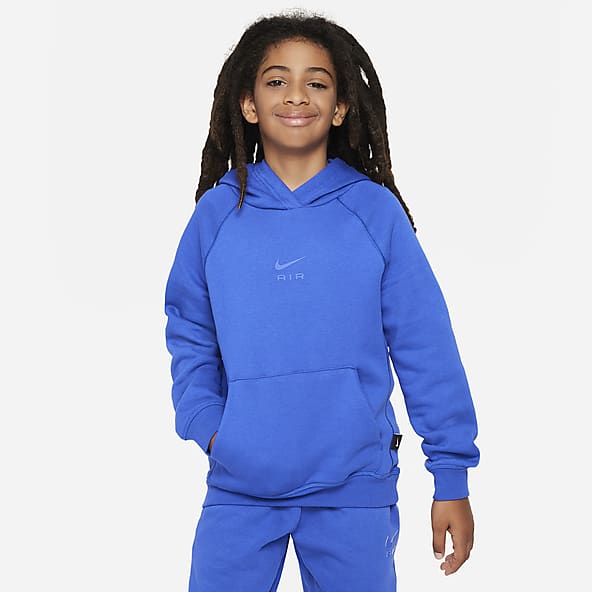 Blue nike air hoodie top